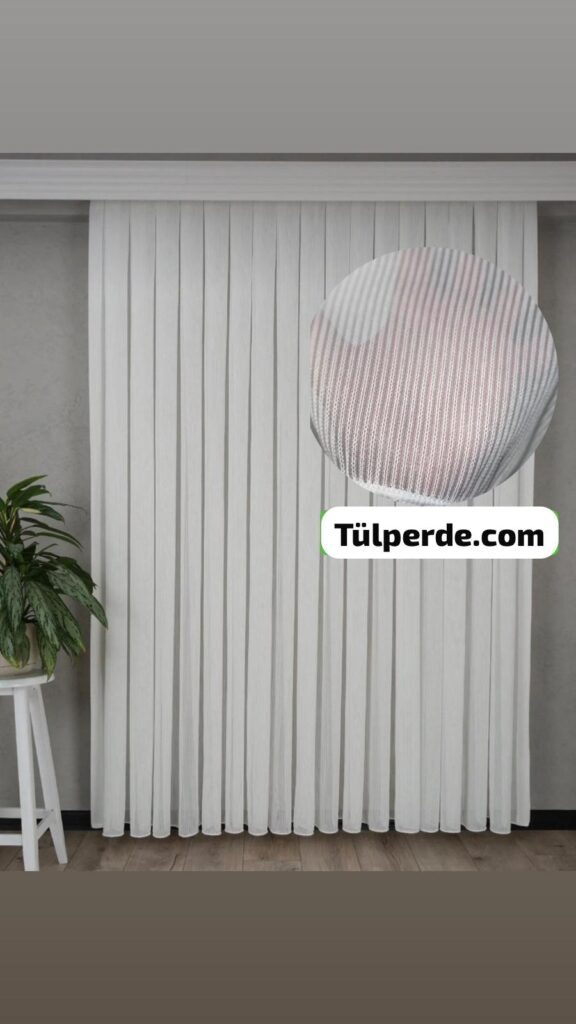 Asel tül perde sık dokuma boşluksuz zincir ile agır geamajın şıklığı - 1