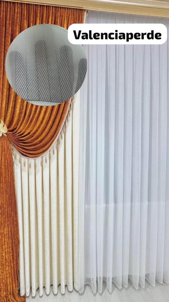 Balıksırtı selvi tül perde agır gramajlı ve ütü istemez - 1