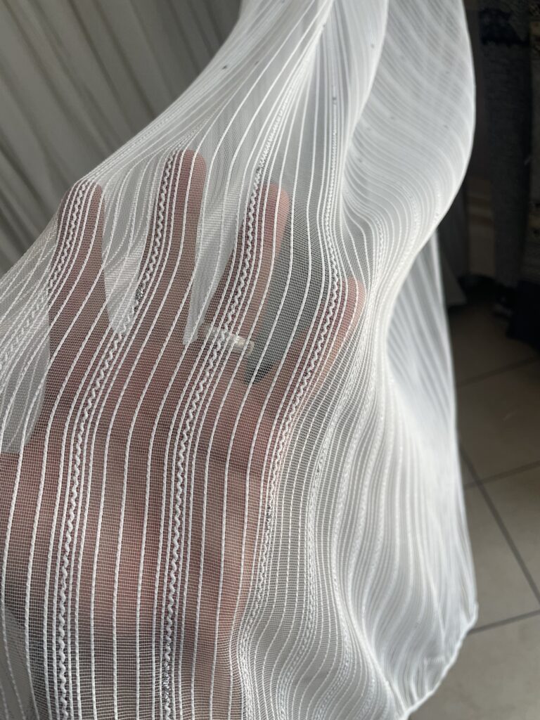 Damla Gümüş Tül Perde Zarif Şık Modern - 5