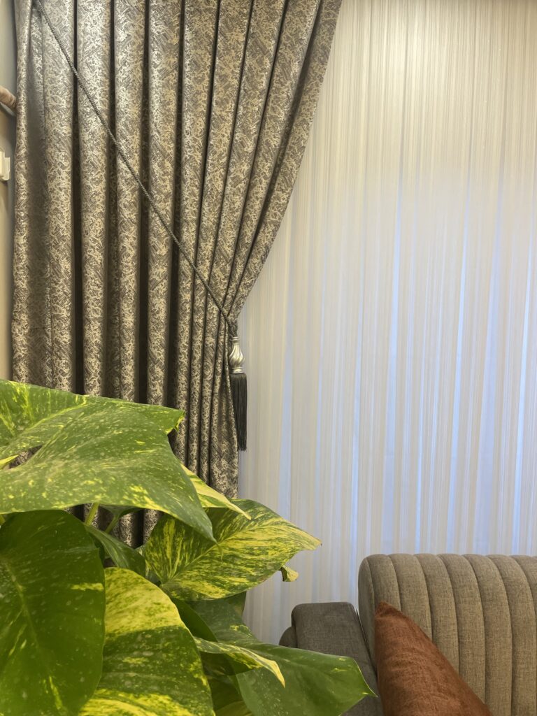 Damla Gümüş Tül Perde Zarif Şık Modern - 4