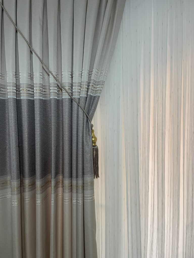 Damla Gold Tül Perde Mükemmel Zemin Işıltı Ve Sadelik - 3