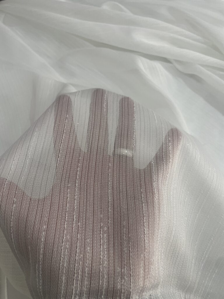 Şantuklu bambu tül kesik çigi detaydı yıldız yağmuru tül perde - 3