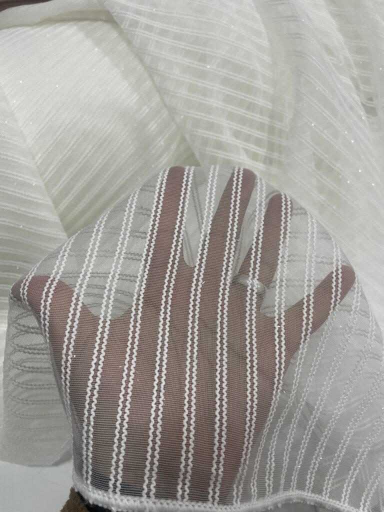 Çift Makarna Klasik Zümcirli Tül Perde - 2