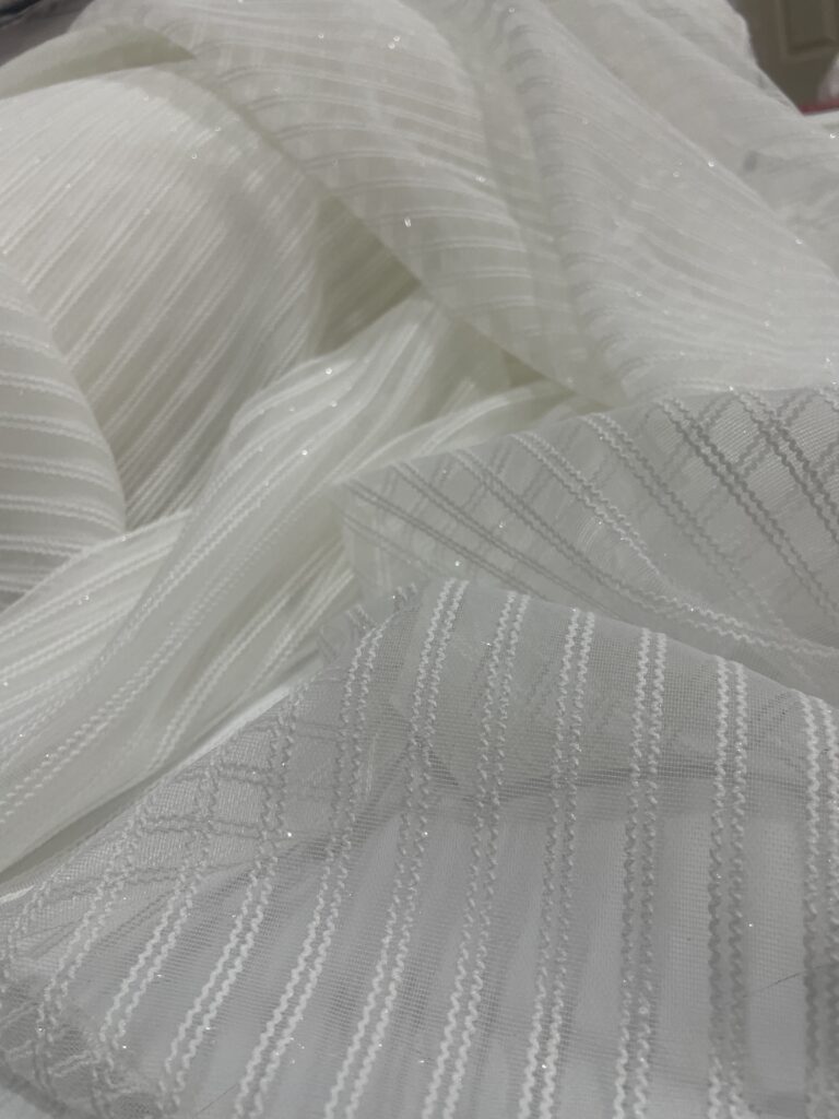 Çift Makarna Klasik Zümcirli Tül Perde - 3