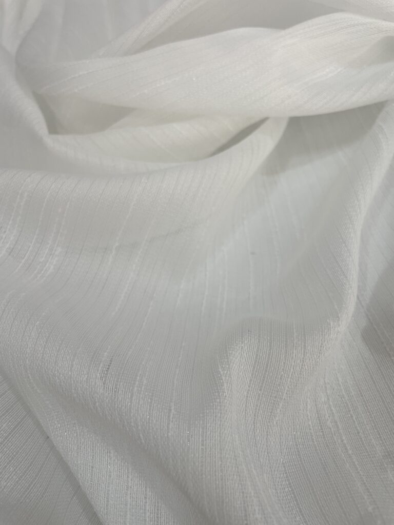 Şantuklu bambu tül kesik çigi detaydı yıldız yağmuru tül perde - 2