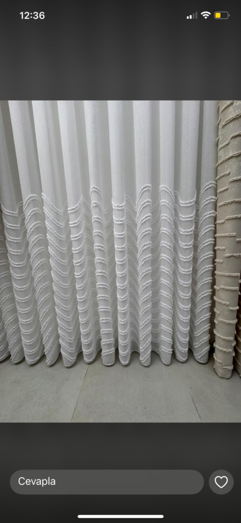 Beatüful Ponpon Tül Perde - 1