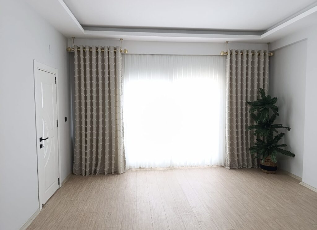 Jakarlı Beautiful Fon Perde Sultan 1104 Krem - 4