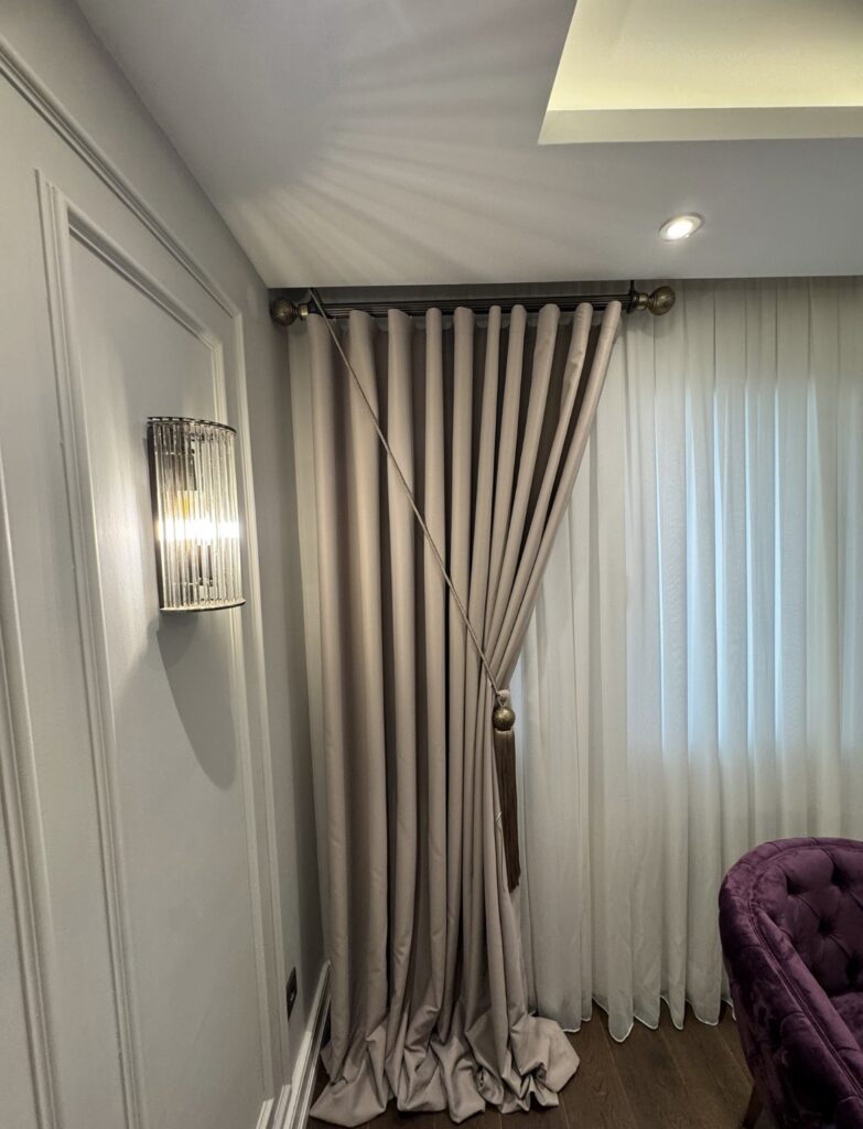 Star Blackout VR 05 Krem Fon Perde – %100 Karartma, Isı ve Işık Yalıtımlı Blackout Perde - 3