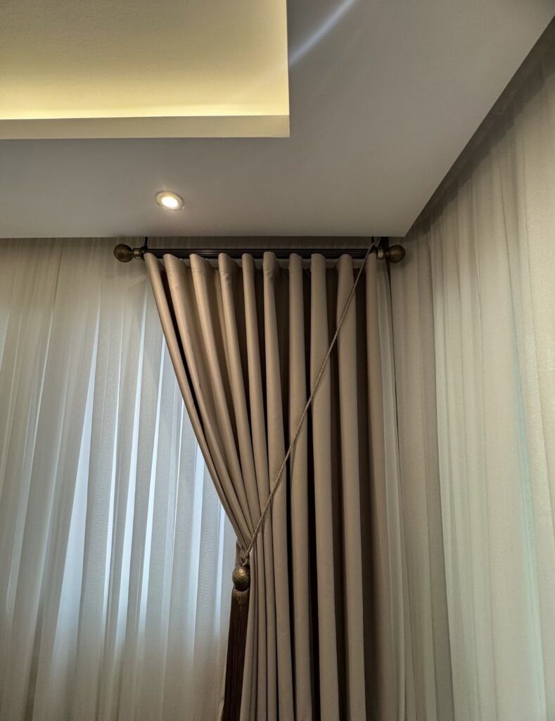 Star Blackout VR 05 Krem Fon Perde – %100 Karartma, Isı ve Işık Yalıtımlı Blackout Perde - 4