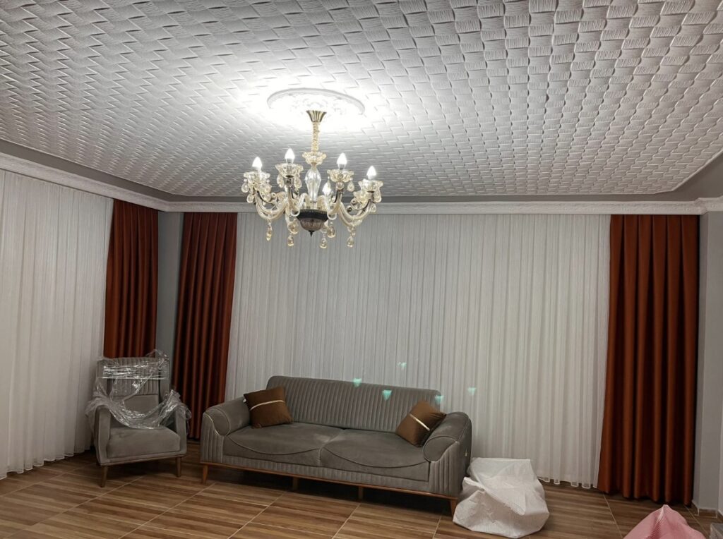 Kiremit Blackout Fon Perde – %100 Işık Geçirmez, Isı ve Ses Yalıtımlı, Modern Dekoratif Kalın Fon Perde Star Blackout Kiremit - 8