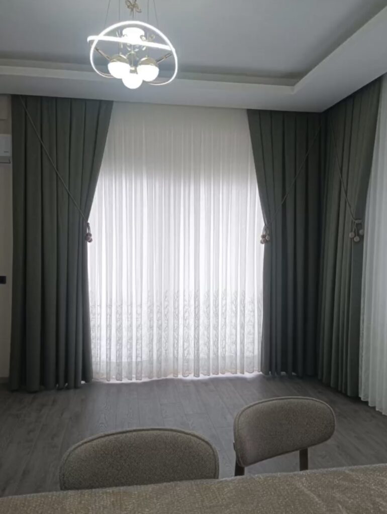 Ada Fon Perde Deniz Tonu – Salon ve Oturma Odası İçin Şık Perde Deniz 118 - 2