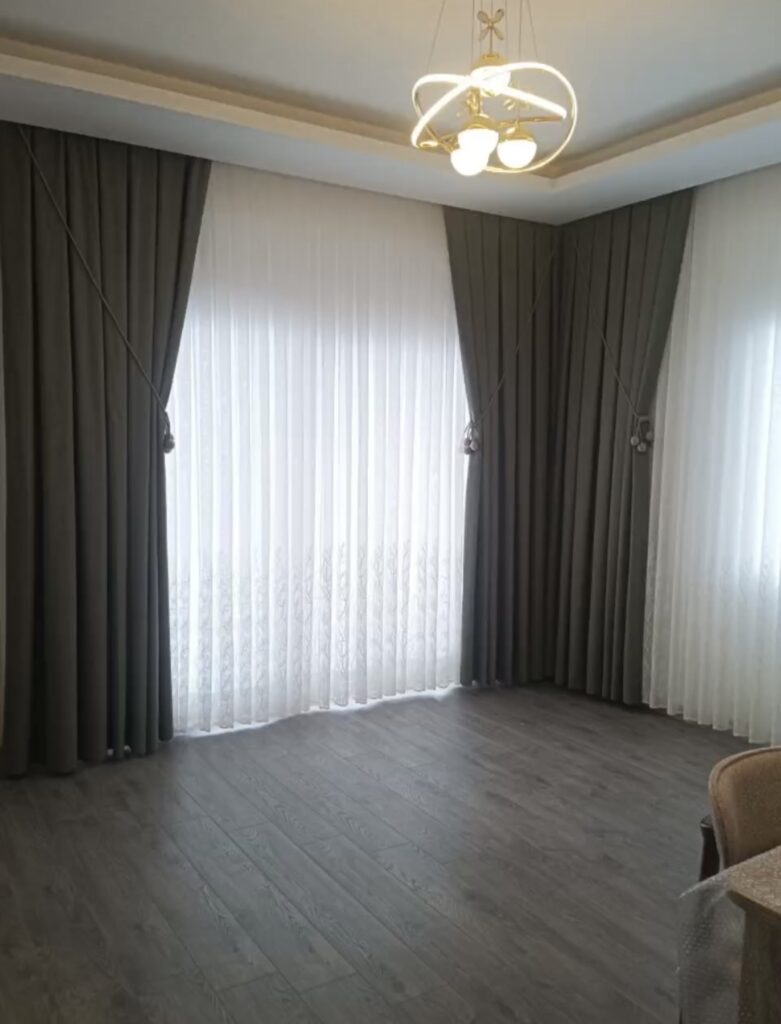 Ada Fon Perde Deniz Tonu – Salon ve Oturma Odası İçin Şık Perde Deniz 118 - 4